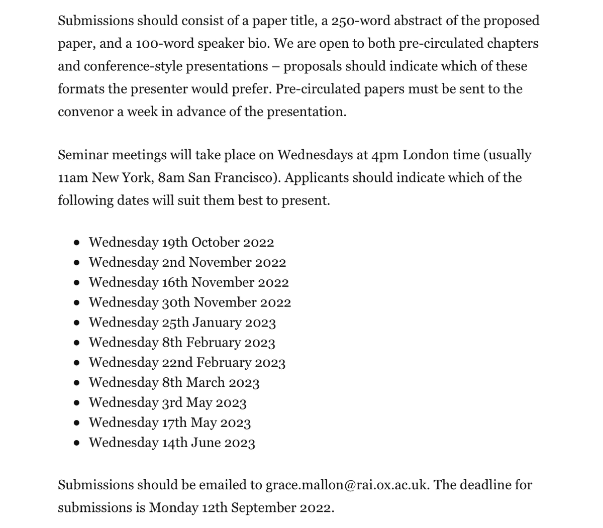 OxfordEARS's tweet photo. Attention #twitterstorians of the early U.S.! 

The CfP for this year's OxEARS seminar series is out now. Tell your friends, tell your colleagues, tell your students, and remind them to send us an abstract and a bio by Monday 12th September.

Full details: https://t.co/lPsMfy4EbE https://t.co/mevSVCGkKI