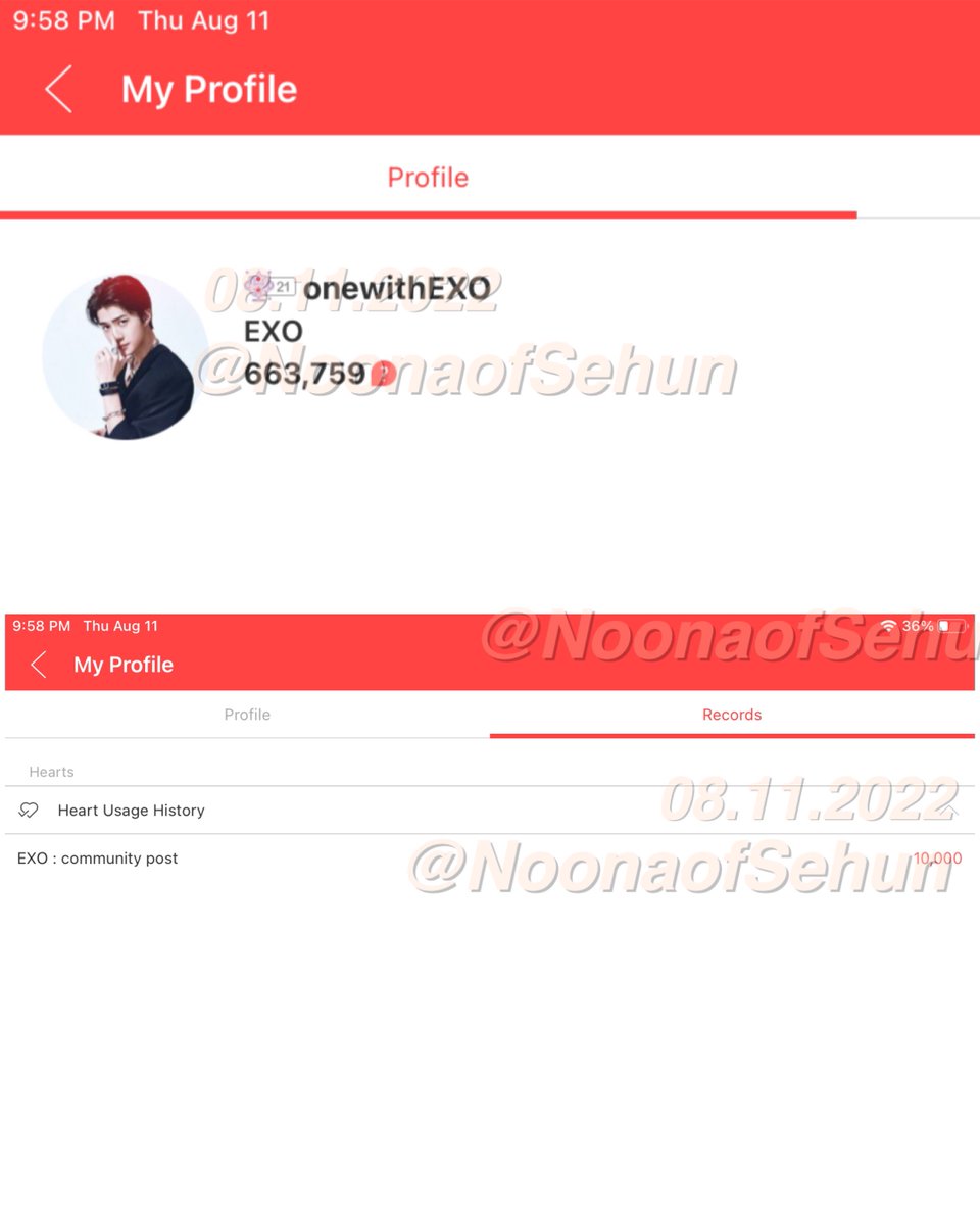 NoonaofSehun's tweet photo. ▫️08.11.2022
We must win now, it’s now or never! 

I have dropped a total of 170,000 hearts from all of my choeaedol accounts. I’m kokobroke now. 

✨ Total drop so far: 1,004,000 ✨

#EXOLforEXOonHDA #PowerUpForEXO #MagiciansForEXO #EXOLVOTEFOREXO
#EXOL #EXO @weareoneEXO https://t.co/hYFqS6Rt9T