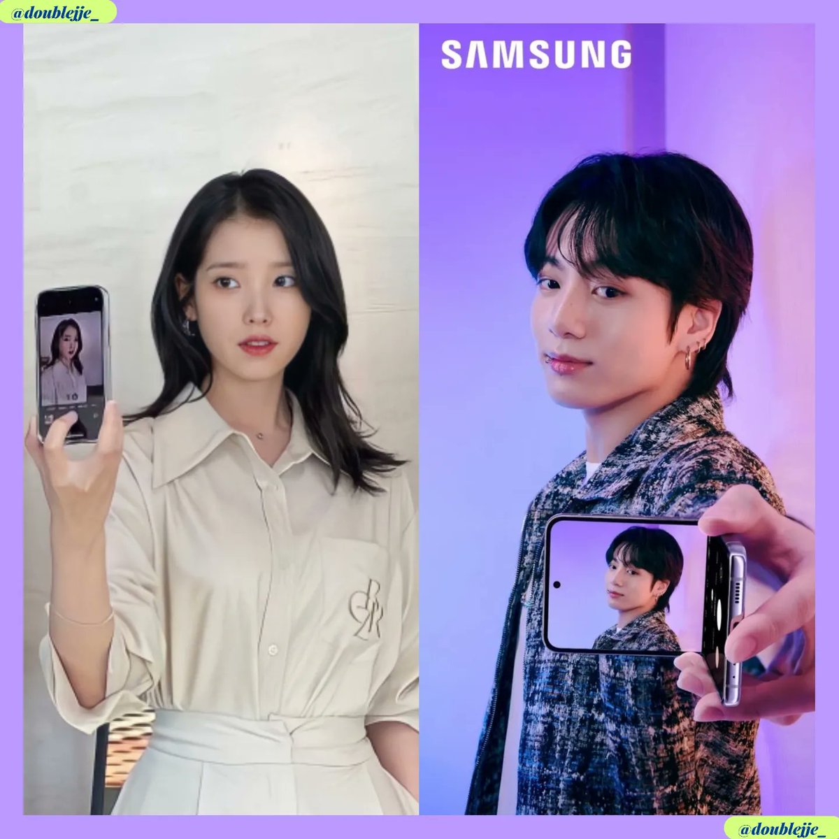 Doublejje_'s tweet photo. 🤭💜
#iu #jk #jungkook #jieun #iukook https://t.co/ZhfRHpjimo
