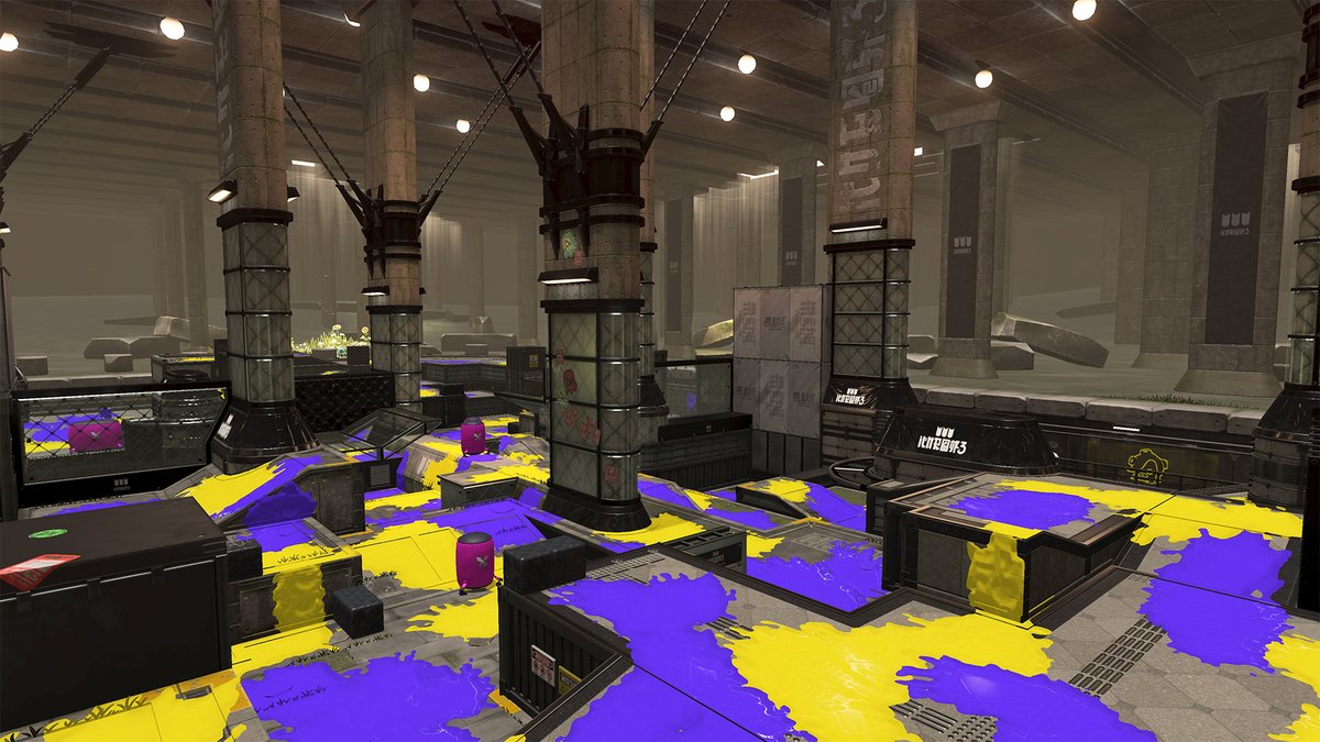 NintendoAmerica's tweet photo. A slew of new stages are coming to #Splatoon3, so get ready to splat in these shiny new locales! 

New stages:
- Scorch Gorge
- Eeltail Alley
- Mincemeat Metalworks
- Undertow Spillway
- Hagglefish Market

There’s 12 stages to start, and more will arrive later down the line! https://t.co/10cgaL9qLA