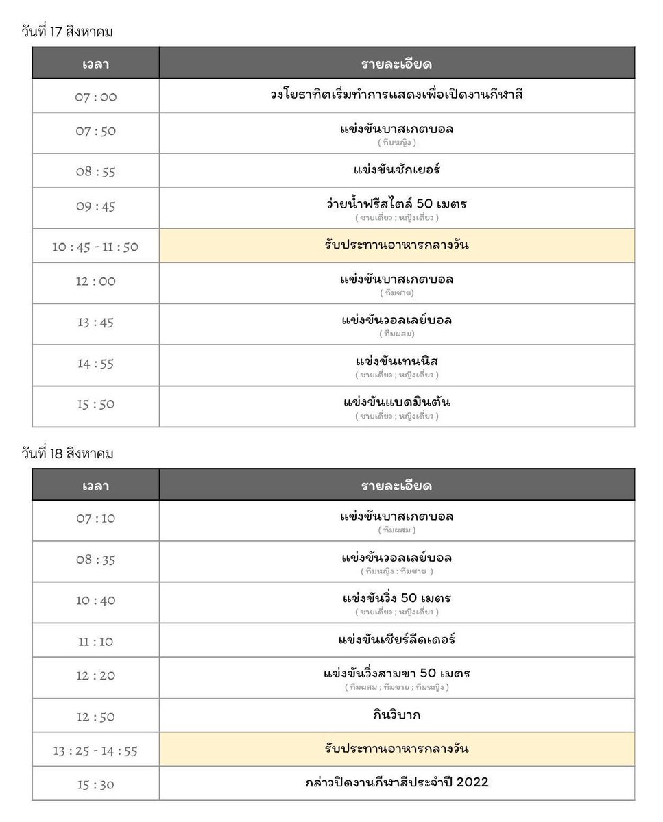 SDT_Commu's tweet photo. มาแล้ว ! มาแล้วว ! ตารางกำหนดการวันกีฬาสีที่ 17 - 18 สิงหาและแบบฟอร์มส่งผลงาน !!

แบบฟอร์มส่งผลงาน : https://t.co/A7Ur41dgHX

ตารางกำหนดการ 
vvvvv https://t.co/eFojYr1vYE