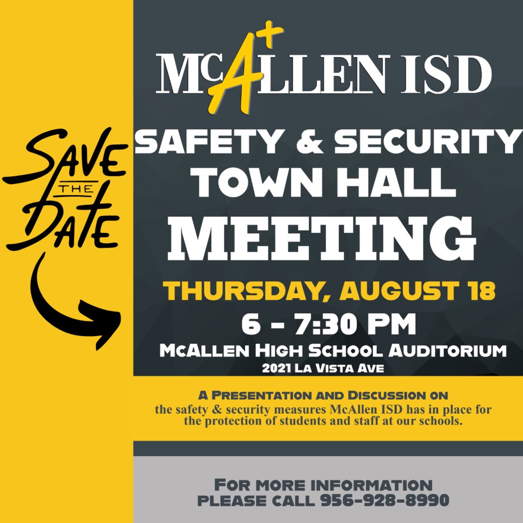 McAllen ISD on Twitter "Save the date!"