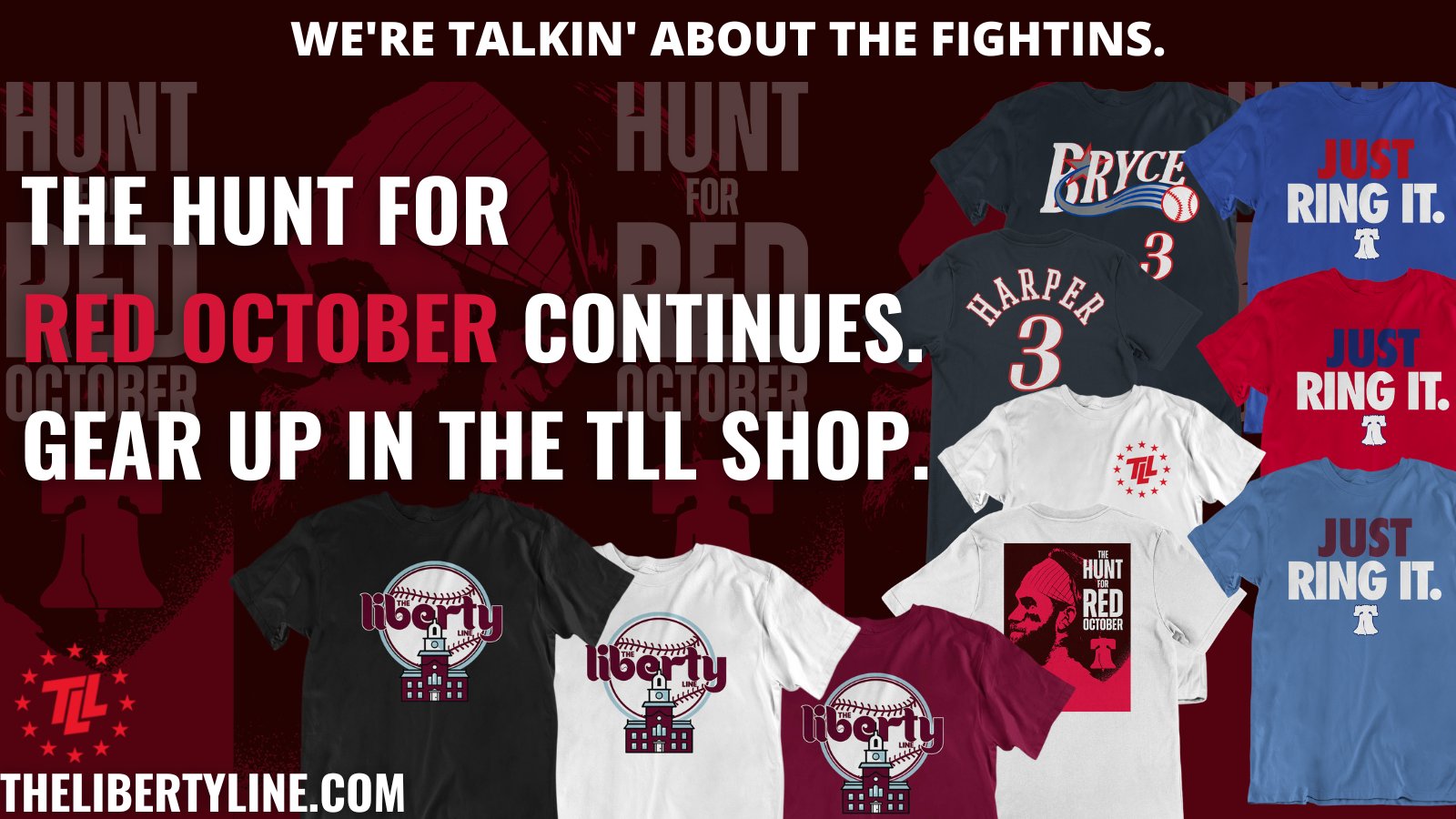 The Liberty Line on X: The Phillies Hunt for Red October Gear Up:   #RingTheBell