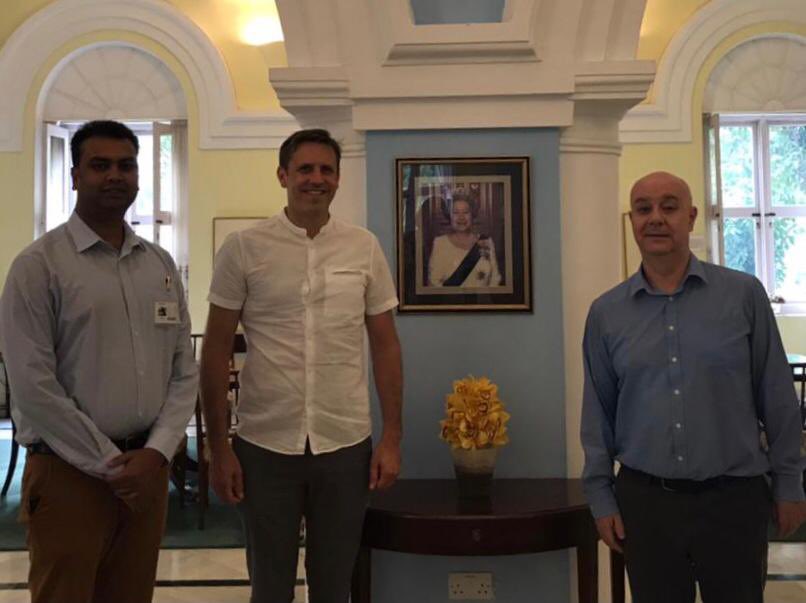 Delighted to meet Mr. Santhana Beeroli; a man on a mission to preserve the story of the iconic Mullai Periyar Dam in Tamil Nadu, built by the British Engineer Col. John Pennycuick.

#LivingBridge 🇮🇳 🇬🇧