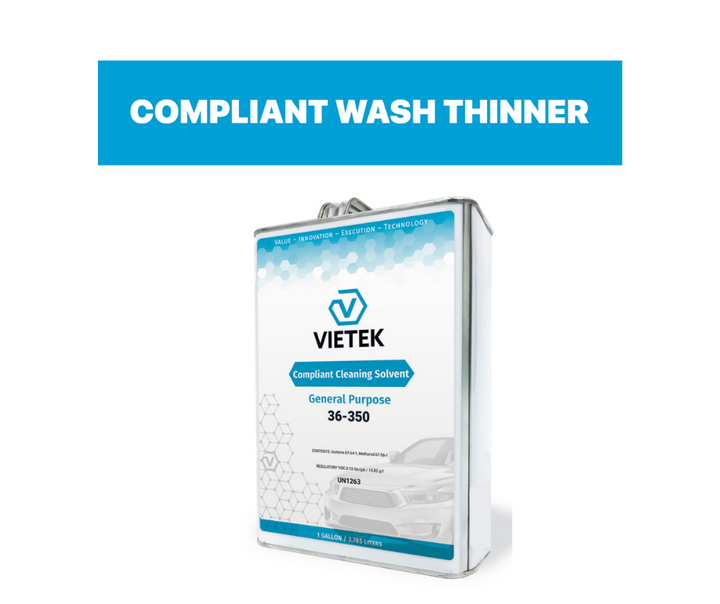 NCSSSI's tweet photo. VIETEK Compliant Wash Thinner is designed to aggressively soften spray coatings such as Primers, Sealers, single and two stage paint systems, Clears and just about any coating you would use your spray equipment for. 
https://t.co/isWtllYxJW https://t.co/uST0ZkIpS5