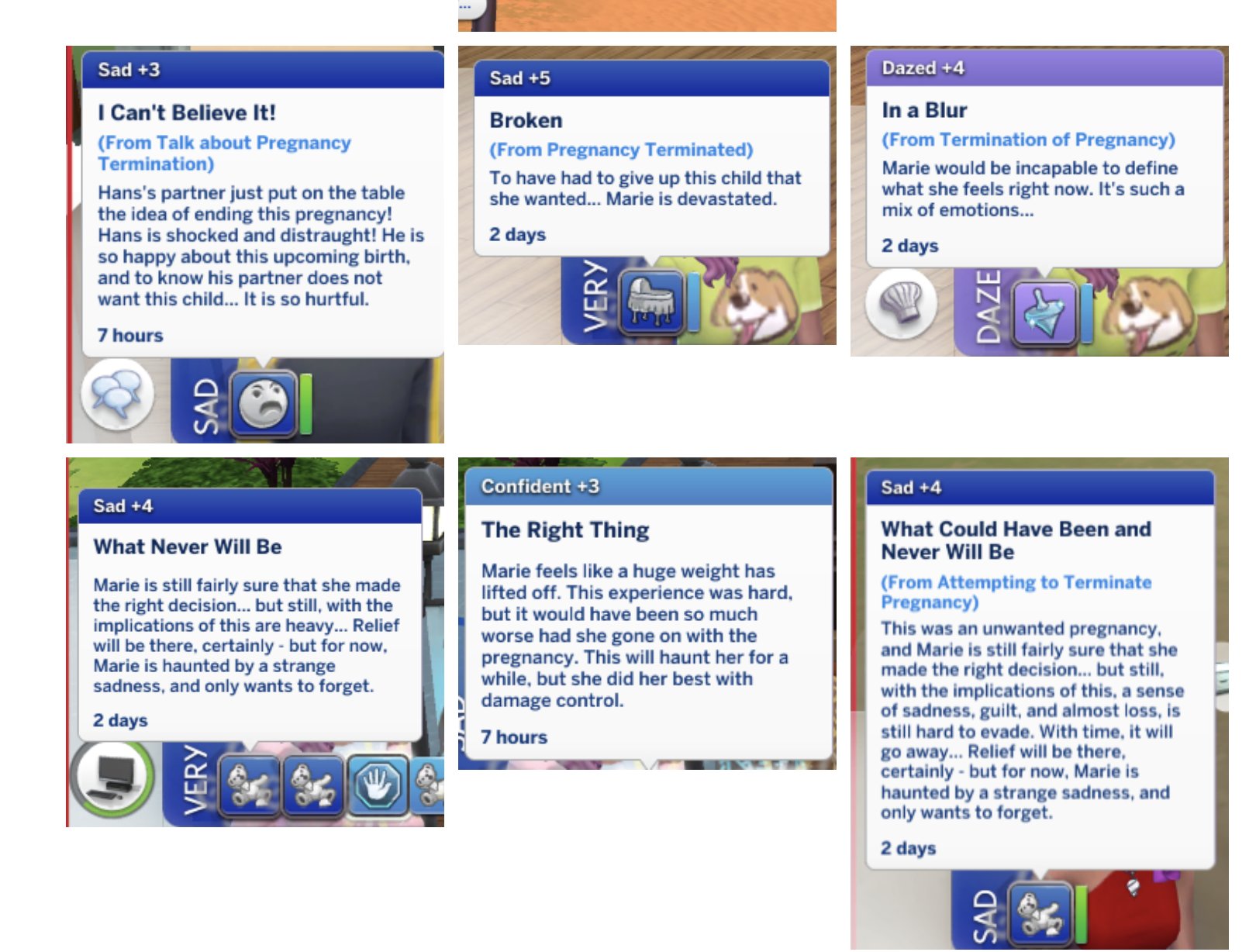 Mod The Sims - The Realistic Reactions Mod