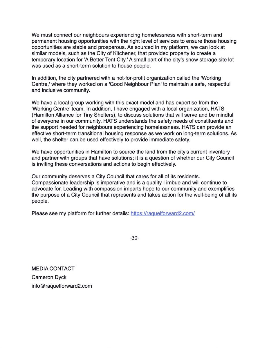 Response from Ward 2 Candidate Raquel Rakovac to Councillor Jason Farr's motion to install CCTV cameras in John Rebecca Park in the public works committee meeting #HamOnt #endhomelessness #ForwardTogether

<a href="/CHCHTV/">CHCH TV</a> <a href="/CBCHamilton/">CBC Hamilton</a> <a href="/CHCHNews/">CHCH News</a> <a href="/JoeyColeman/">@JoeyColeman</a> <a href="/TheSpec/">Hamilton Spectator</a> <a href="/BayObserver/">Bay Observer</a>