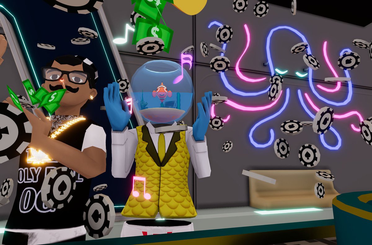 The Aquarium Casino (@theaquariumdcl) on Twitter photo Join us in The Aquarium Casino at 5pm EST for our metaverse famous AIRDRIP night and free play competition! 🔱🐬
🧜♀️Prizes for winners 1-10🧜♀️
🥇Aquarium fishbowl to our champ!🥇
💧discord.gg/xnVBbnWde3💧 Join us in The Aquarium Casino at 5pm EST for our metaverse famous AIRDRIP night and free play competition! 🔱🐬
🧜♀️Prizes for winners 1-10🧜♀️
🥇Aquarium fishbowl to our champ!🥇
💧discord.gg/xnVBbnWde3💧