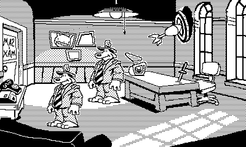 Um. mockup for a Sam & Max Playdate game that probably won't happen. It was nice to be asked though! #pixelart