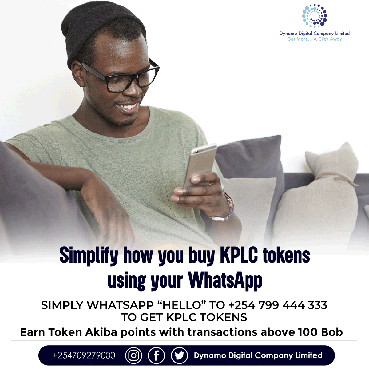Simplify how you buy KPLC tokens using your WhatsApp. Click wa.me/254799444333 to buy KPLC tokens