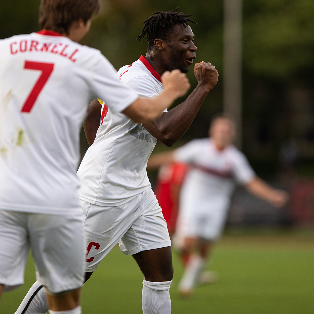 CornellSports's tweet photo. Dear @HermannTrophy committee, please do the soccer world a favor and introduce the wider soccer community to @emekaeneli45 of @CornellMSoccer! #YellCornell

• All-Ivy 1st team
• United Soccer Coaches Northeast Region 2nd team
• 17 goals, 11 assists in 44 career games https://t.co/ZL2ntYMbI4