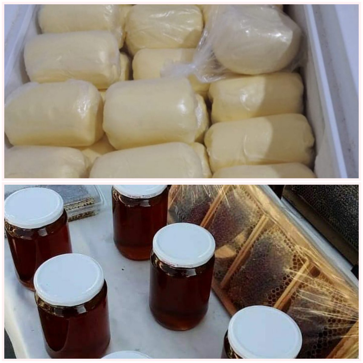 Gönül rahatlığıyla tüketebiliceğiniz Elazığ yöresi yayık tereyağı 👉 140 ₺
Bingöl yöresi süzme bal 👉 100₺
Sivas Zara yöresi petek bal 👉 100₺
  Sipariş için Dm'ye buyrun lütfen
Destek için RT lermisiniz lütfen?