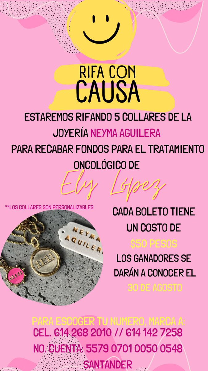 nataliaem5's tweet photo. Hola! Amigos de Twitter, me gustaría que me apoyaran con esta gran causa, es para el tratamiento de la mamá de mi mejor amiga💖💖💖 https://t.co/bUnLyAg0LA