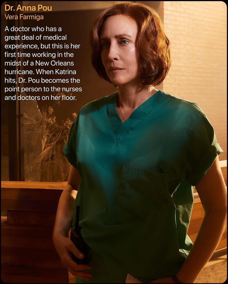 adeperoOduye's tweet photo. When Hurricane Katrina hit a New Orleans hospital, it was up to those who worked there to keep things afloat. Meet the staff in #FiveDaysAtMemorial, streaming Friday August 12 @AppleTVPlus 
https://t.co/yWrymcjyz7 https://t.co/1cDQ1niA8n