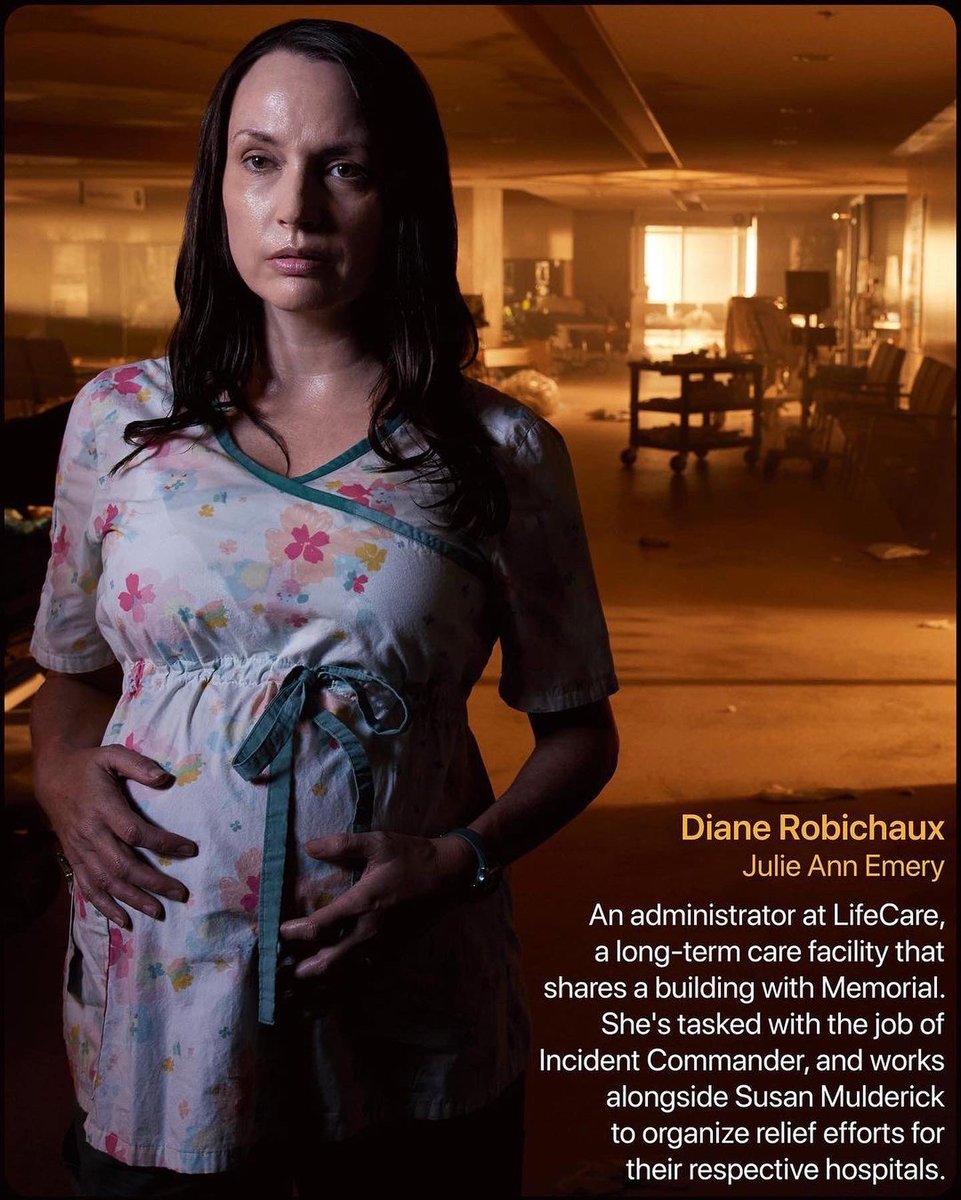 adeperoOduye's tweet photo. When Hurricane Katrina hit a New Orleans hospital, it was up to those who worked there to keep things afloat. Meet the staff in #FiveDaysAtMemorial, streaming Friday August 12 @AppleTVPlus 
https://t.co/yWrymcjyz7 https://t.co/1cDQ1niA8n