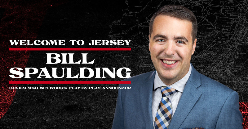 NJDevils's tweet photo. We've got a new voice!

@BillSpaulding has officially been named our new play-by-play announcer with @DevilsMSGN and @MSGNetworks.

Let's welcome Bill to Jersey, Devils fans!
