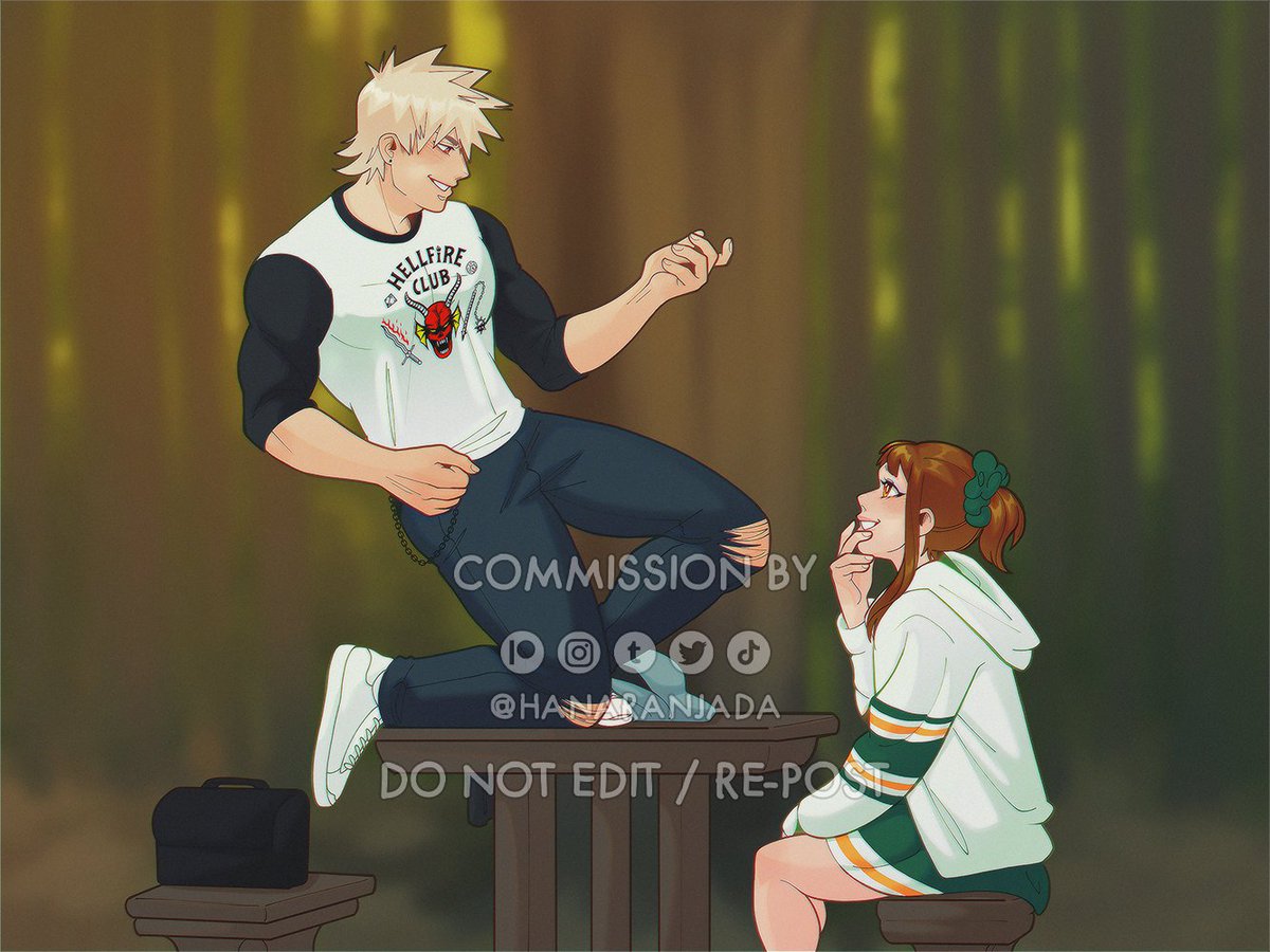 This month's raffle prize was truly one of my favorites 💖 Everyone thank <a href="/deb_amm/">Debby-san 🧨💥🪐💫⚙️💪</a> for such good ideas 🔥🙌 This helped me realize I can still go on with #kacchako, at least on alternate universes for now ~

#edssy #strangerthings