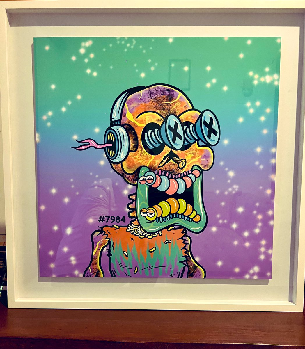 Chegou meu quadro da <a href="/ToxicSkullsClub/">Toxic Skulls Club</a> !!!😍👊🏻☠️ #ToxicSkullsClub #nft