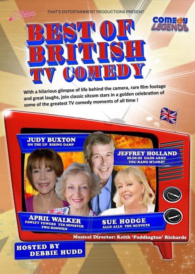 AndrewJRuff36's tweet photo. Just booked a ticket to see Best of British TV Comedy tour next month on 16th September at @BrooksideTh to see @JudyBuxton7 @mimilabonqu #AprilWalker #KeithRichards Hosted by #DebbieHudd https://t.co/LWYQJrsgoK
