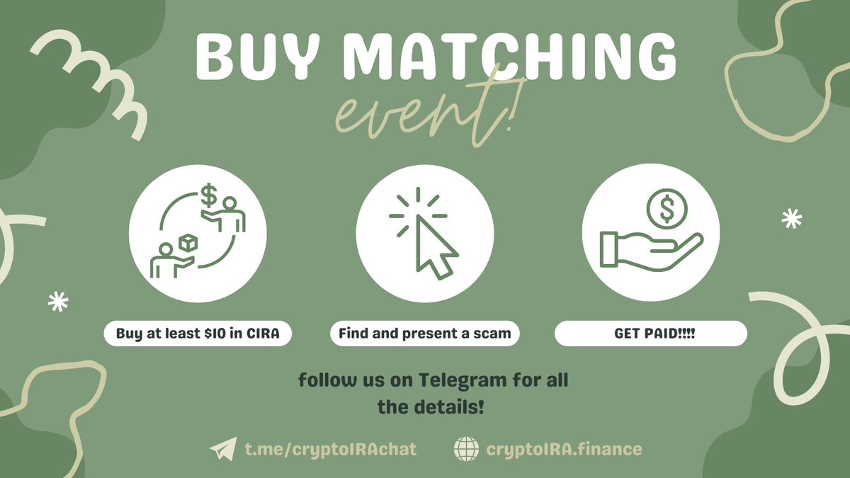CiraDefi's tweet photo. Let's take down some scams and get rewarded for doing so! https://t.co/Fi27Ne0CM7