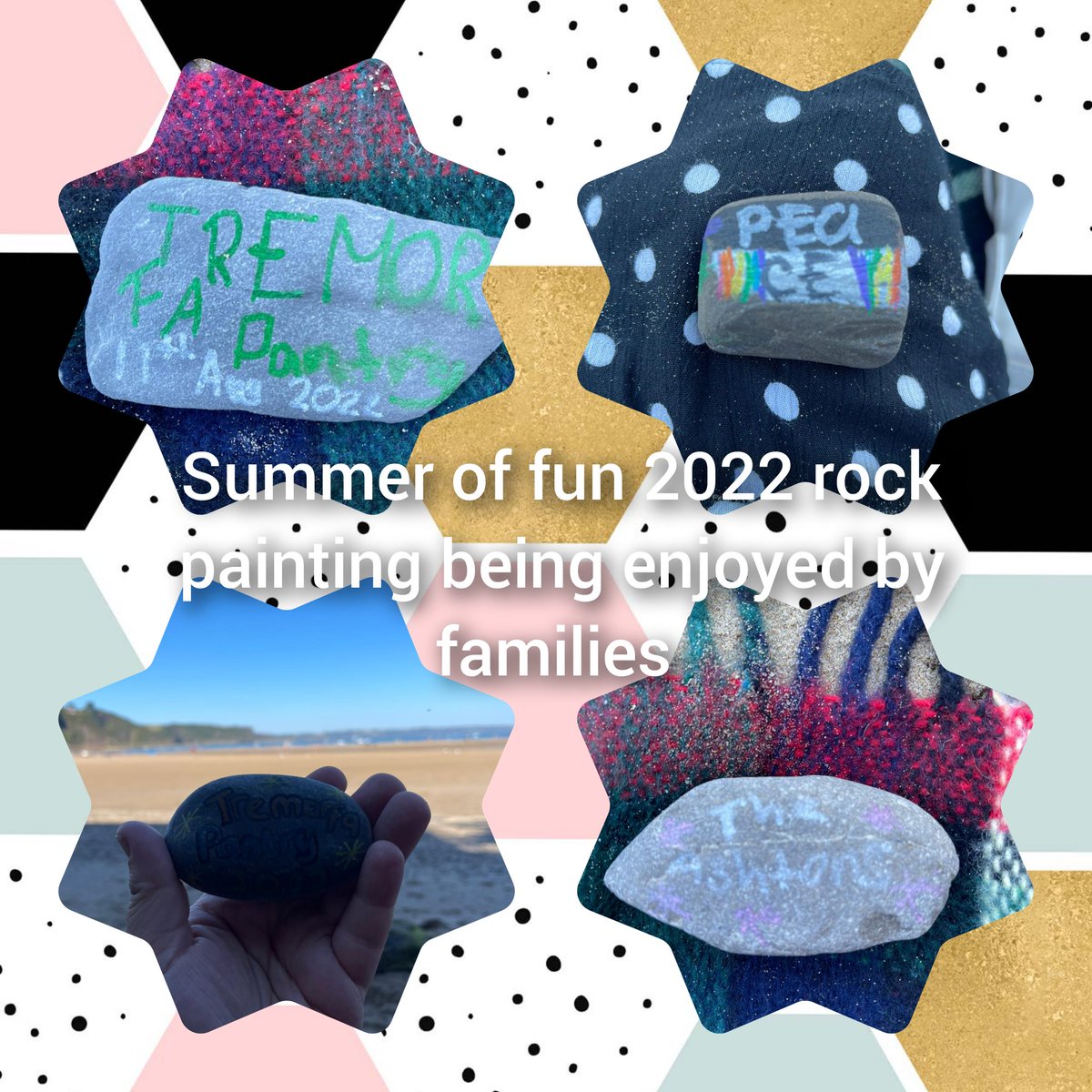 Lots of families still enjoying week 1 summer of fun activities lot's of rock painting and I'm bored bags. @ChildFriendlyC1 <a href="/cardiffcouncil/">Cardiff Council</a> #summeroffun #ChildFriendlyCDF