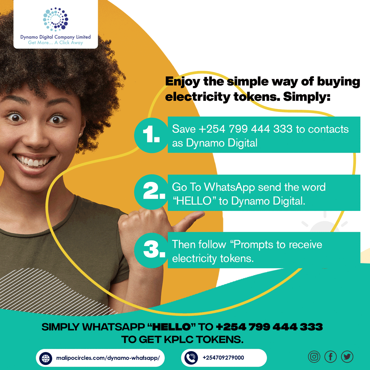 Enjoy the simple way of buying KPLC Tokens. Click wa.me/254799444333 to buy KPLC tokens
