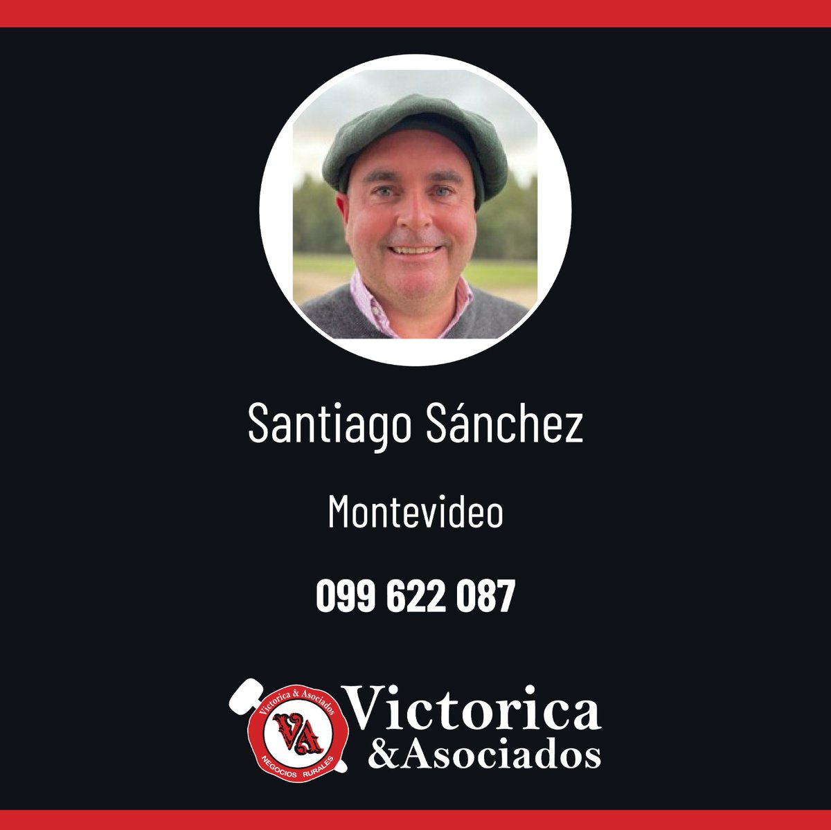 Nuestros agentes.
Presentamos a Santiago Sánchez (<a href="/EseEsesan/">santiago sanchez</a>) que desde Montevideo se encarga de todas las ventas de ganado a frigorífico. Trabajando en el escritorio desde 1994, es de los agentes que más años hace que se desempeña en la firma.