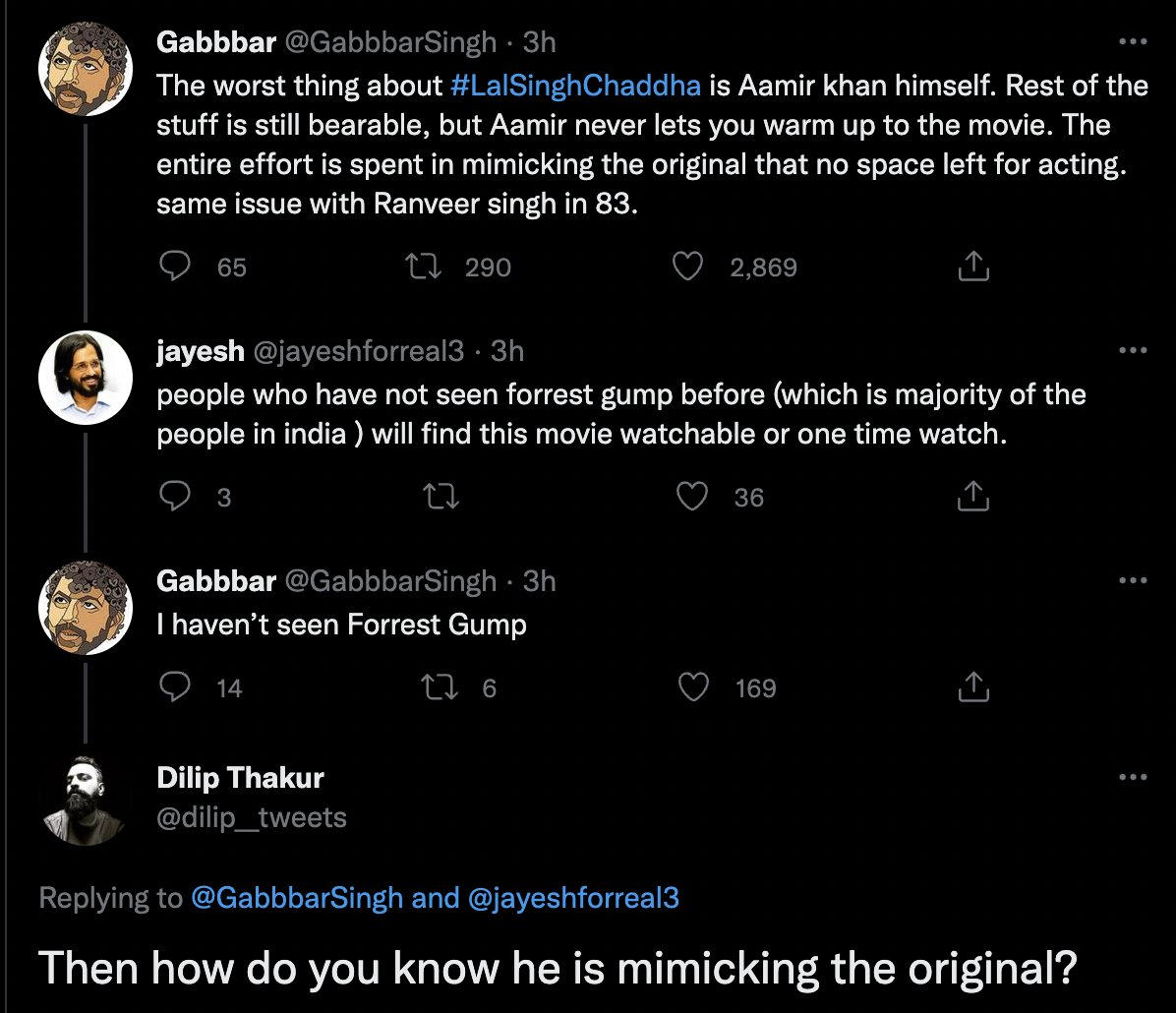 thehighmonk's tweet photo. The problem is not Aamir Khan. The problem is people like Gabbar who think they know it all. https://t.co/oXa4kqpbSc