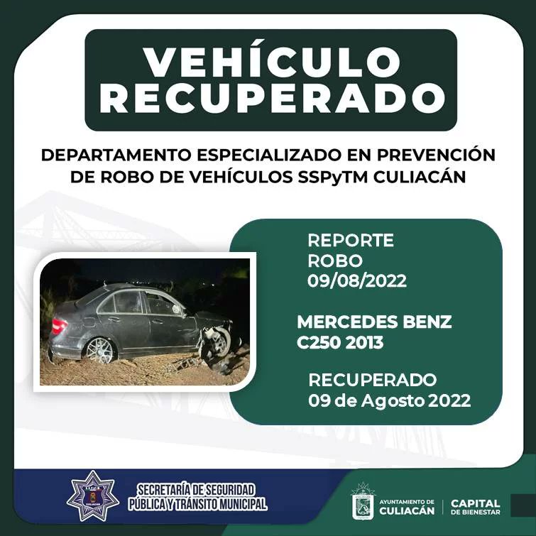SSPyTM_Culiacan's tweet photo. #VEHÍCULOSRECUPERADOS || Estos son los vehículos recuperados del día 9 al 10 de Agosto del 2022, por Policías Preventivos del Departamento Especializado en Prevención de Robo de Vehículos de la SSPyTM.

#SSPyTM #CapitaldeBienestar #DEPROV @C4iSinaloa https://t.co/AcMFYaQURn