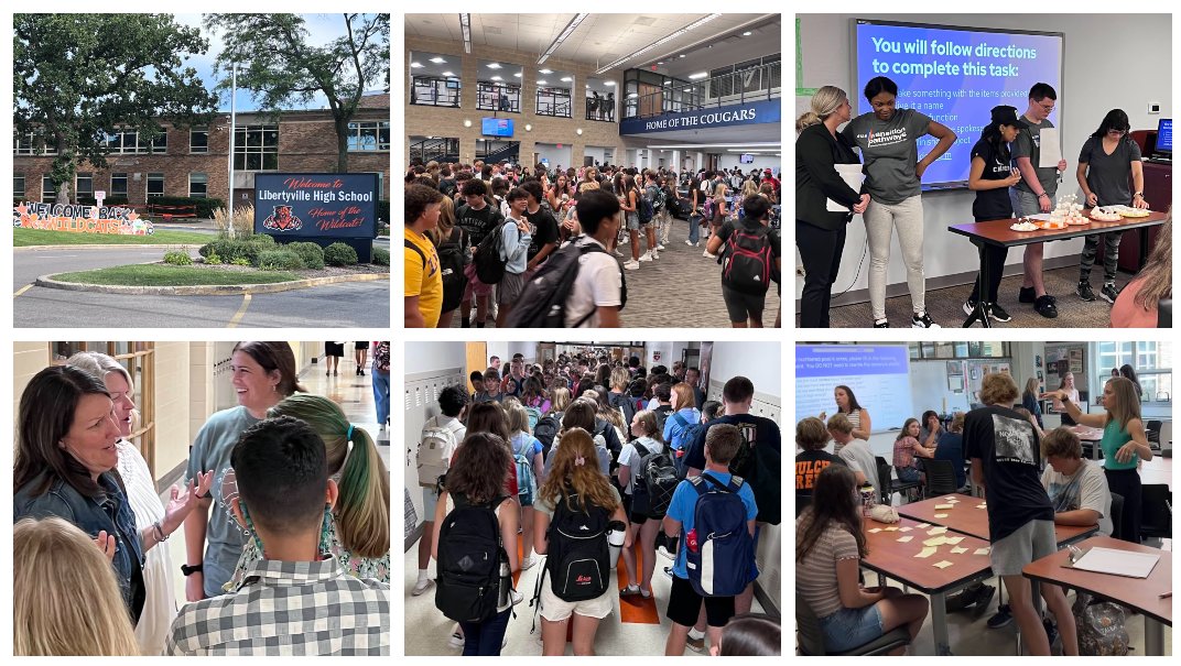 The first day of the 2022-23 school year in D128 was filled with opportunities for relationship building, learning and team building at LHS and VHHS. Welcome back to all of our Cougar, Wildcat and Pathways students and staff-- we are truly better together! #D128DARING