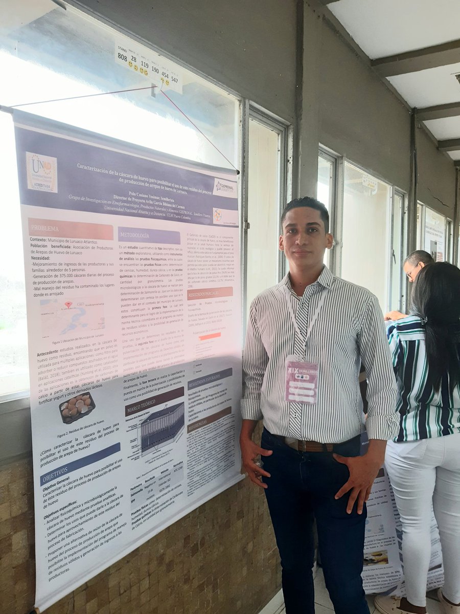 Participación de los semilleristas Yosimar Polo y Laydys Sierra miembros del semillero Pitanza en el XIX Encuentro Departamental de Semilleros de Investigación, nodo Atlántico <a href="/UniversidadUNAD/">Universidad UNAD</a> <a href="/ECBTIUnadCaribe/">ECBTI UNAD CARIBE</a> @