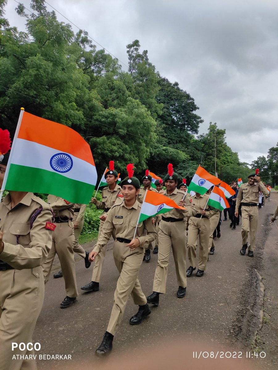 BPHE Society's, Ahmednagar College,Ahmednagar
NCC Unit of 17th Maharashtra NCC Bn, Ahmednagar 
🇮🇳🇮🇳🇮🇳Azadi Ka Amrit Mahotsav🇮🇳🇮🇳🇮🇳
🇮🇳🇮🇳🇮🇳HAR GHAR TIRANGA🇮🇳🇮🇳🇮🇳
Campaign Rally
Date:11.8.200 10 am to 12.10pm