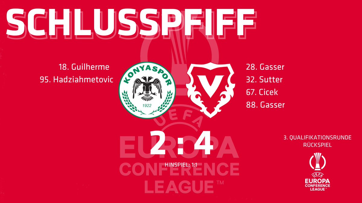 Schlusspfiff Konya. WIR SCHAFFEN DIE SENSATION UND SIND IN DEN PLAY-OFFS!!!! | 1:1

Gesamtscore: FC Vaduz 5:3 FC Koper

#hoppvadoz #supportFCV #fcvaduz #KONVAD