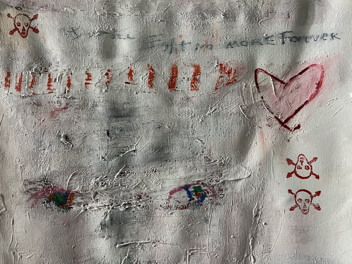 swimdeep's tweet photo. Be Your Own #Sanctuary, Oils, pigment, oil crayons, gesso, pencil, block print ink on canvas, 35x58" #tapestry #calm #artcollection #artgallery #privateartcollection #interiordesigner #michaelornstein #artecontemporanea #functionalpaintings #artcontemporainurbain #artcontemporain https://t.co/zWxbrxu1pE