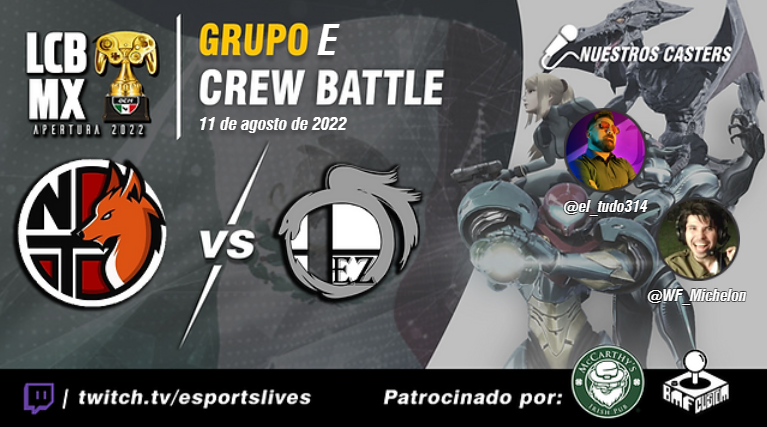 ocm_gg's tweet photo. Hoy @NeutralTryhards  VS @EZmashers 
 
9pm hora CDMX por https://t.co/s0PTPZuNcY 
Casters: @el_tudo314 | @WF_Michelon 
 
Patrocinado por @BMFCustom_ y @McCarthys_Offic
En colaboración con la academia de casters de @Compa_Roy y la producción de Esports Live Streams https://t.co/Io0oGcA8rB