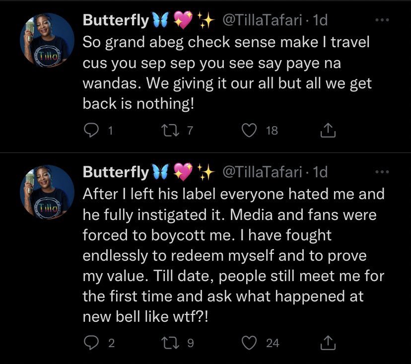 undiluted237's tweet photo. Let’s try to salvage the situation! 

5)
Tilla’s story of how Jovi convinced her to stay in Cameroon and hustle after winning the DV Lottery. 

She added that Jovi later advised her to creat her own label while he fuelled it with hate and backlash from fans. 

#237Recap https://t.co/CZ9s4Ar5SN