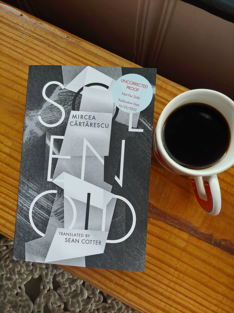 DeepVellum's tweet photo. Just you, your coffee, and all 639 pages of Mircea Cărtărescu's highly-acclaimed master work of Romanian fiction, brought into English by the skilled and determined Sean Cotter.
This could be your reality when SOLENOID publishes on 10/25—pre-order now! https://t.co/OB0peqJCp4 https://t.co/q5BlEszAva