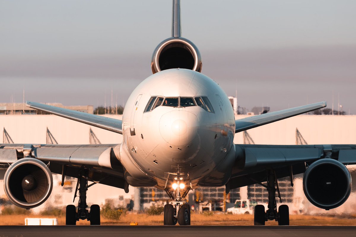 jbjetss's tweet photo. #MD11 lining up at #EDDK Köln-Bonn Airport in some beautiful morning light! What an amazing sight https://t.co/QAavgib7wn