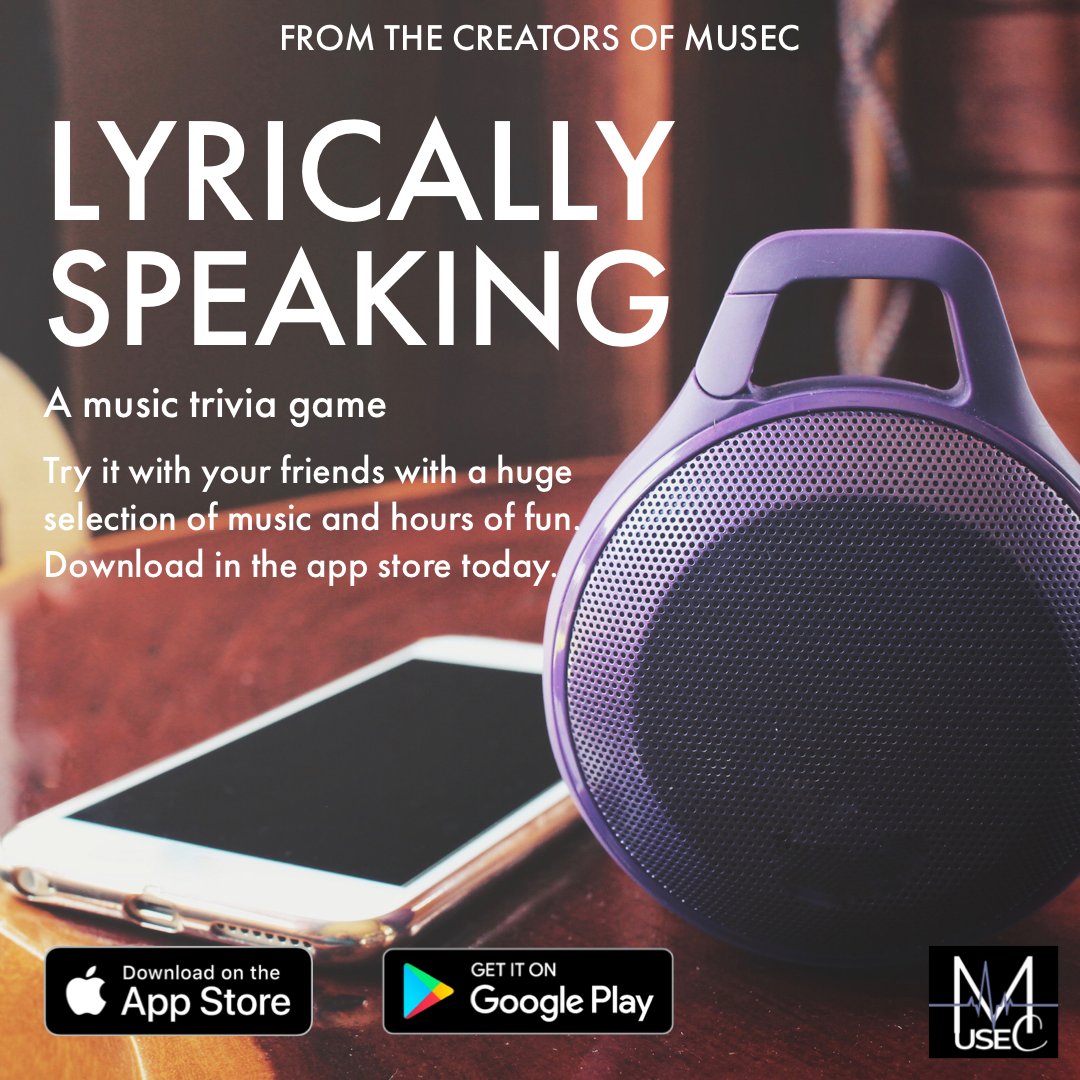 Lyricallyspkapp's tweet photo. Music trivia on the go, with Lyrically Speaking hours of entertainment for your friends and family. https://t.co/0BA27UncdC
