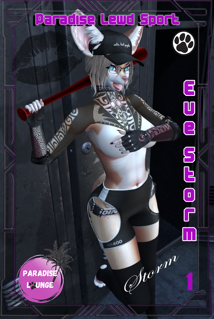 I present to you two versions of sports cards.
Character - Eve Storm belongs <a href="/SieraDark/">Siera Dark 🇷🇺</a> 
Paradise Lounge ~ Furry Hangout Club ~  - maps.secondlife.com/secondlife/ADR…