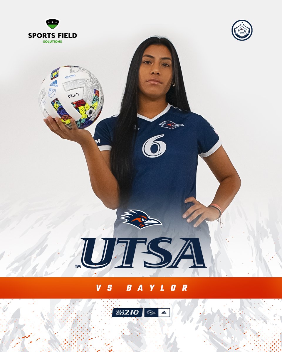 UTSAWSOC's tweet photo. ⚽️ GAME DAY!
🆚 Baylor (exhibition)
📍 San Antonio
🏟️ Park West Athletics Complex
⏰ 7 pm
📰 https://t.co/VgxKuDcrbX
#BirdsUp 🤙 l #UTSADNA https://t.co/mohCk1soT3