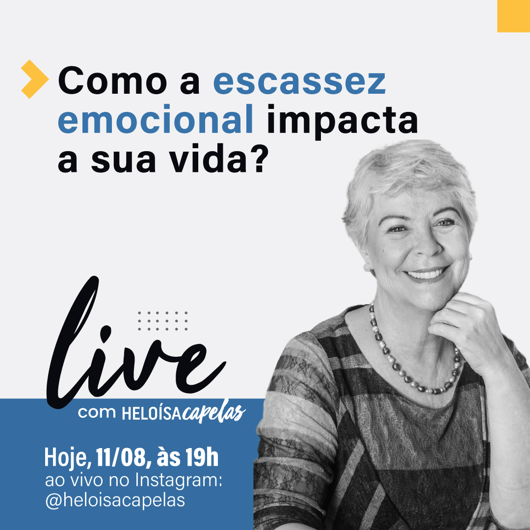 HeloisaCapelas's tweet photo. Quer saber como a sua escassez emocional atrapalha seu sucesso, sua saúde e até a vida financeira? Vem para live hoje, às 19h, em https://t.co/ojlGSzIC1r

Te espero! ❤️ https://t.co/V1NAHGoWmb