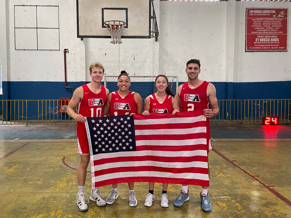 TrinityUTigers's tweet photo. AJ Clark, Enzo Sechi of @TU_Basketball and Hailey Coleman, Ashlyn Milton of @TUWBB spent time in Rio de Janeiro this summer representing Trinity and the United States on the court! Read all about it HERE:

📰: https://t.co/hbMdRR2S5m https://t.co/lldKmCu7HJ