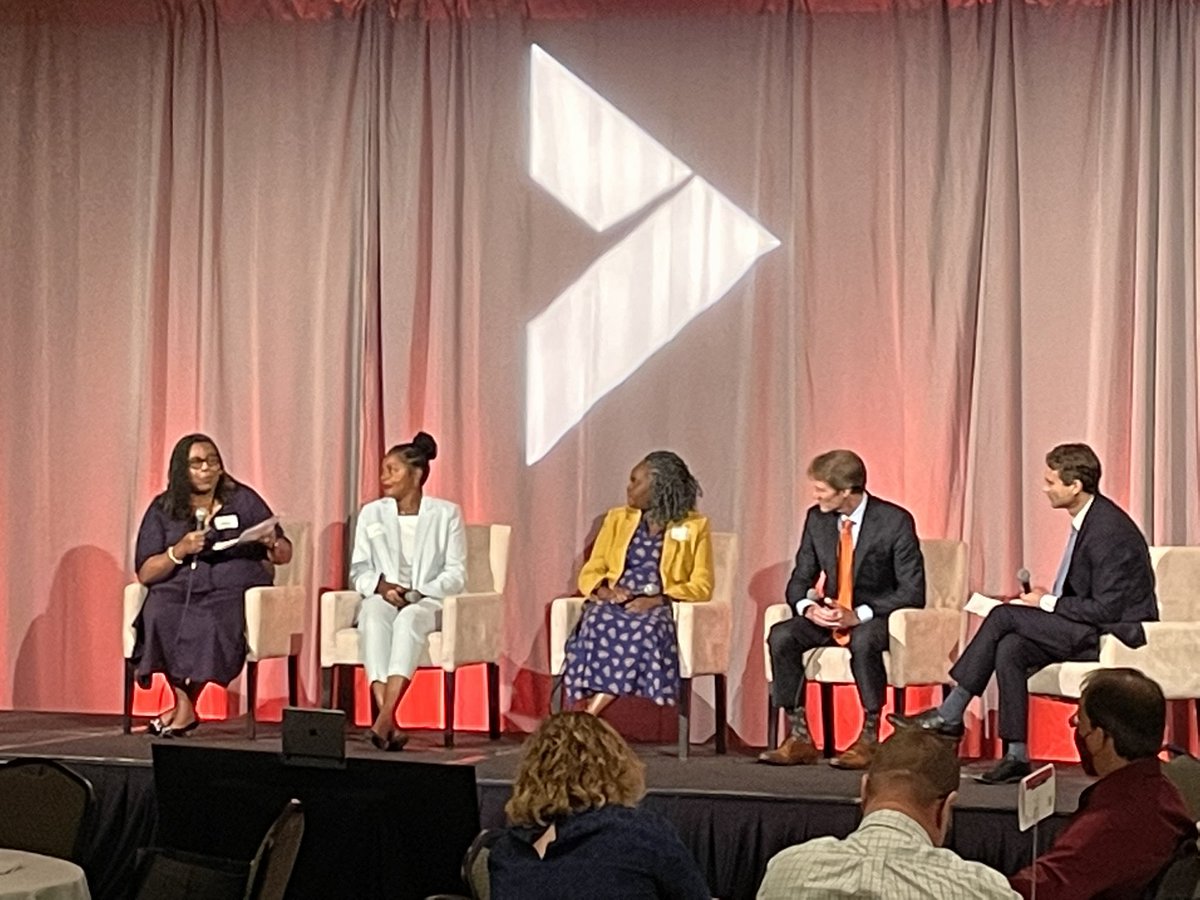 DanGerlach5's tweet photo. You know you’ve been around for a long time when two former colleagues from two different jobs are on a @NCChamber panel together.   @NCgoldenLEAF @durhamtech #WorkReadyNC https://t.co/mBD6bp0tTH