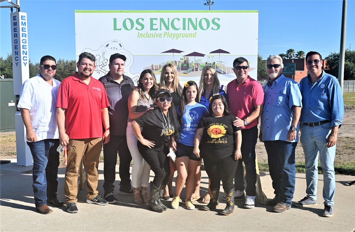 HidalgoCountyTX's tweet photo. . @EddieCantuPct2 and the @CityofMcAllenbroke ground today to upgrade the existing playground facility at Los Encinos Park to make it an all Inclusive Park.

The upgraded playground will include ramps for wheelchairs and walkers, a We-Go-Swing accessible swing, and more! https://t.co/ITpk2QYGdz