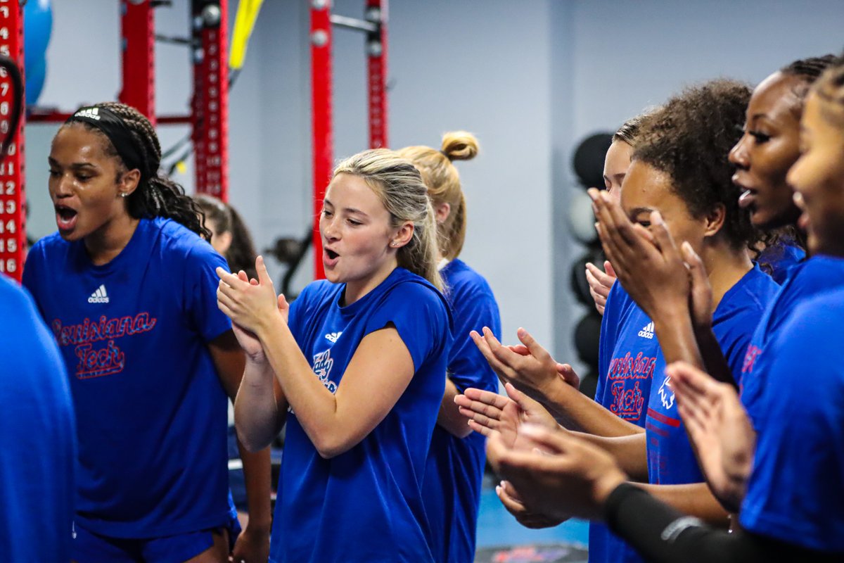 LATechVB's tweet photo. Brought the energy ‼️

#LeaveItBetter https://t.co/FH9UKDMzm2