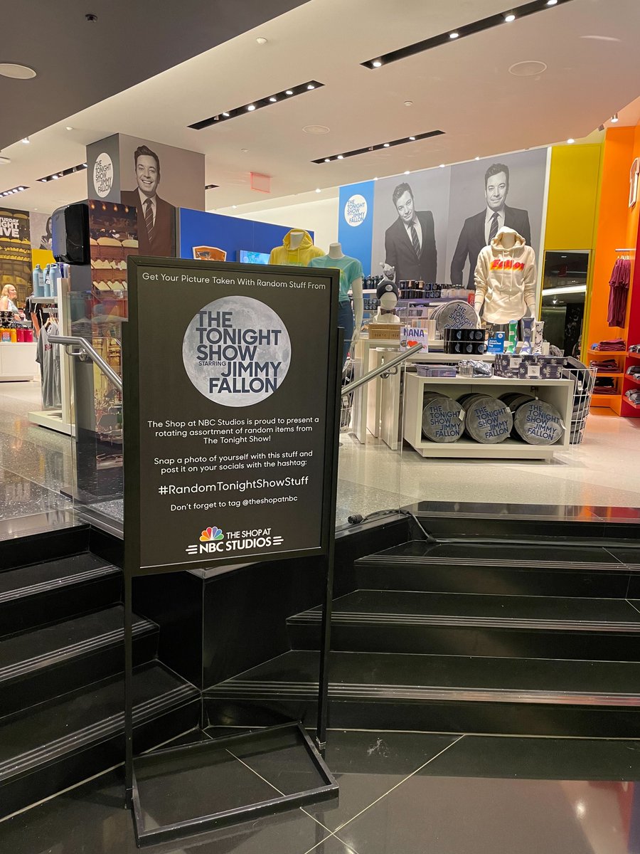 FallonTonight's tweet photo. You can now see the check Michael gave Jimmy in person at @TheShopAtNBC in our new #RandomTonightShowStuff exhibit! https://t.co/HB9xhyiE4m