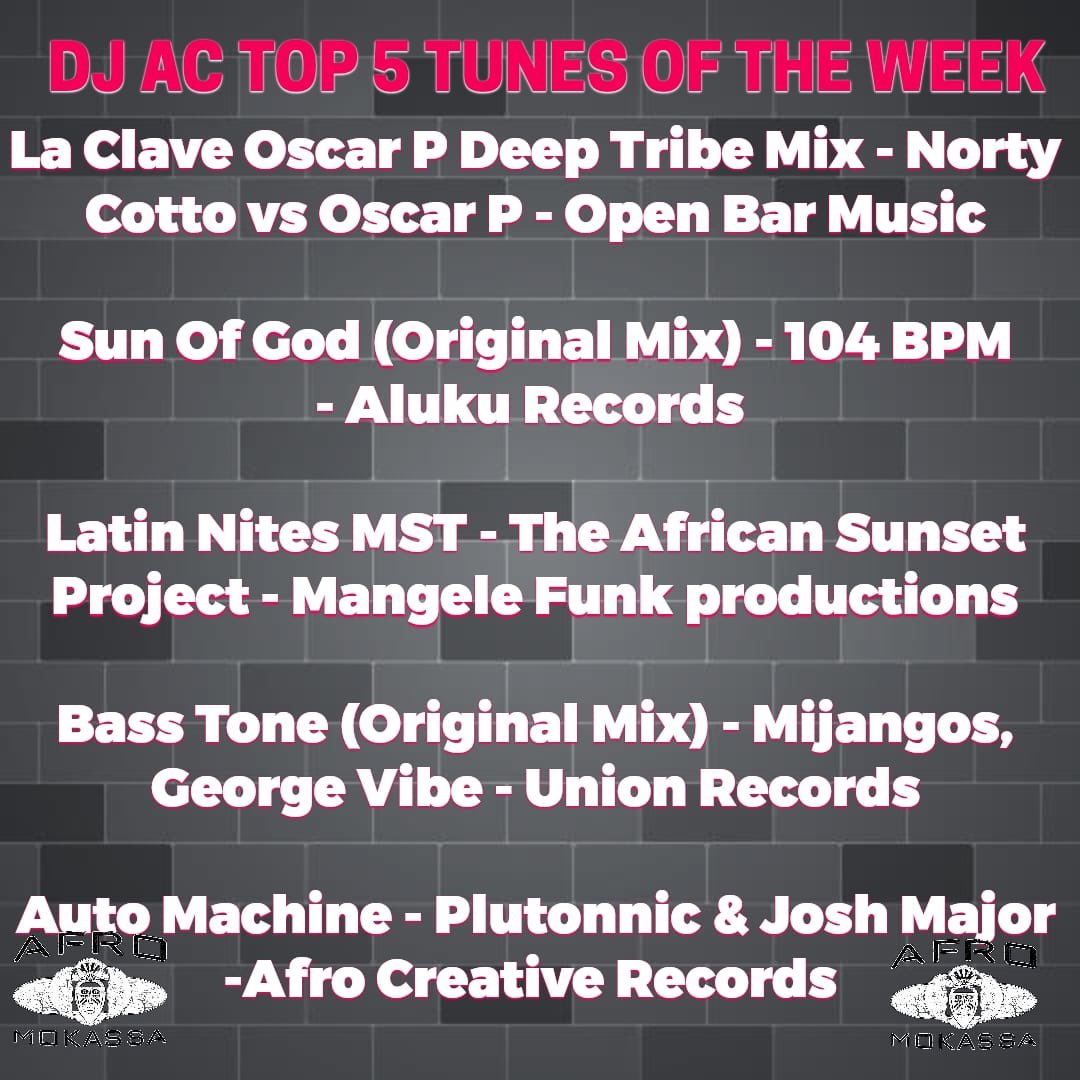 1djac's tweet photo. My #top 5 #Afrohouse #tracks for this week.Tune into the #vibes this #saturday live on https://t.co/PmLhctxEkR 4pm til 6pm #uk time.🔥 https://t.co/hQuPDVBNjj
