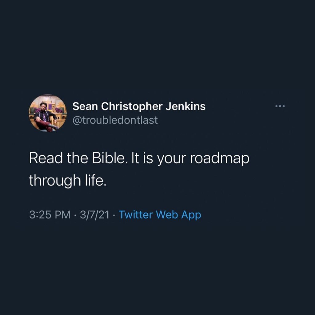 troubledontlast's tweet photo. The Bible is a compass pointing you in the right direction. #godsblueprint
You create extra problems when you don't reference the word of God as your guide. #blueprintforlife
Right now, you can't see down the whole path for your life. The future is shr… https://t.co/DIh5KlMFkA https://t.co/qIm9TsbfRD