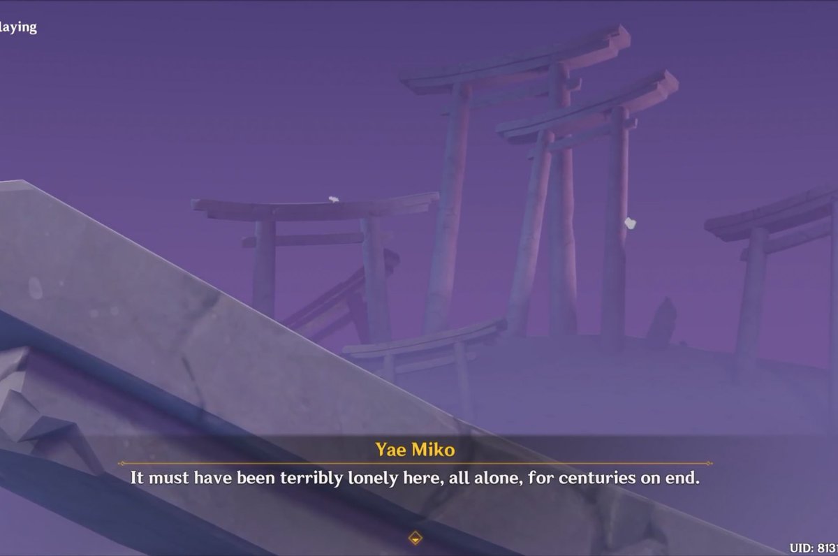 EimikoPosts's tweet image. yae miko calling ei out on how little she values herself and ei’s “me?” always breaks my heart